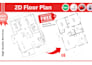 do architectural 2d floor plan, elevation from hand sketch